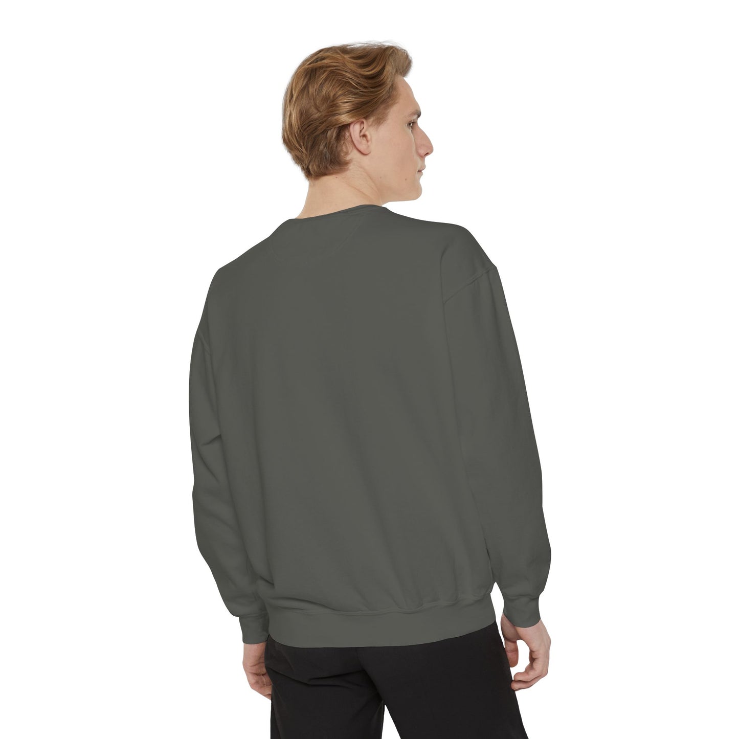 Retro Garment-Dyed Sweatshirt with Converse Design, Unisex Casual Wear, Cozy Fall Fashion, Gift for Friends, Remember to Keep it 110