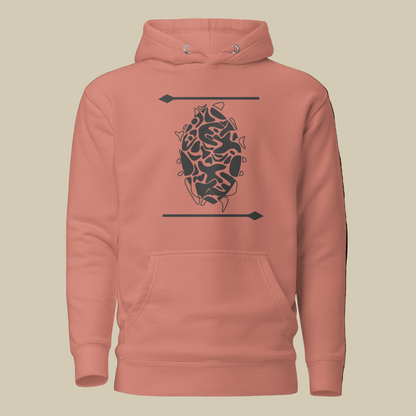 Creative.Era Inkinzo ya Ntare Hoodie — hoodie inspired by Burundi ryal shield, Minimalist cultural Streetwear.