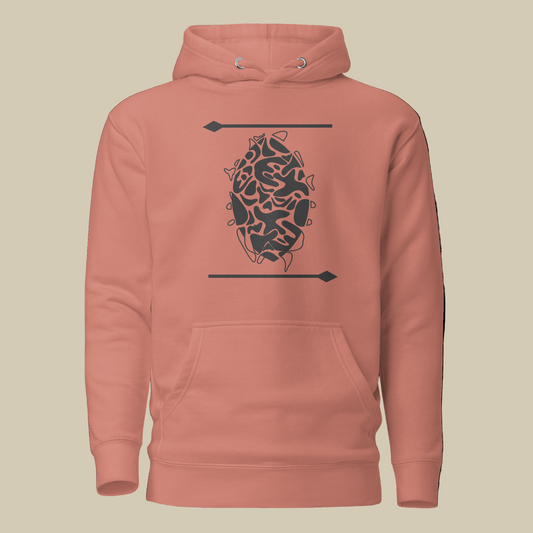 Creative.Era Inkinzo ya Ntare Hoodie — hoodie inspired by Burundi ryal shield, Minimalist cultural Streetwear.